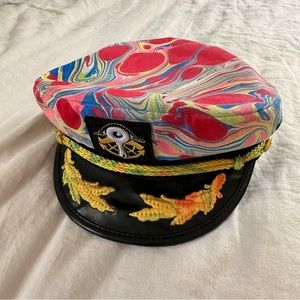 Black Light Visuals Captains Hat / Burning Man